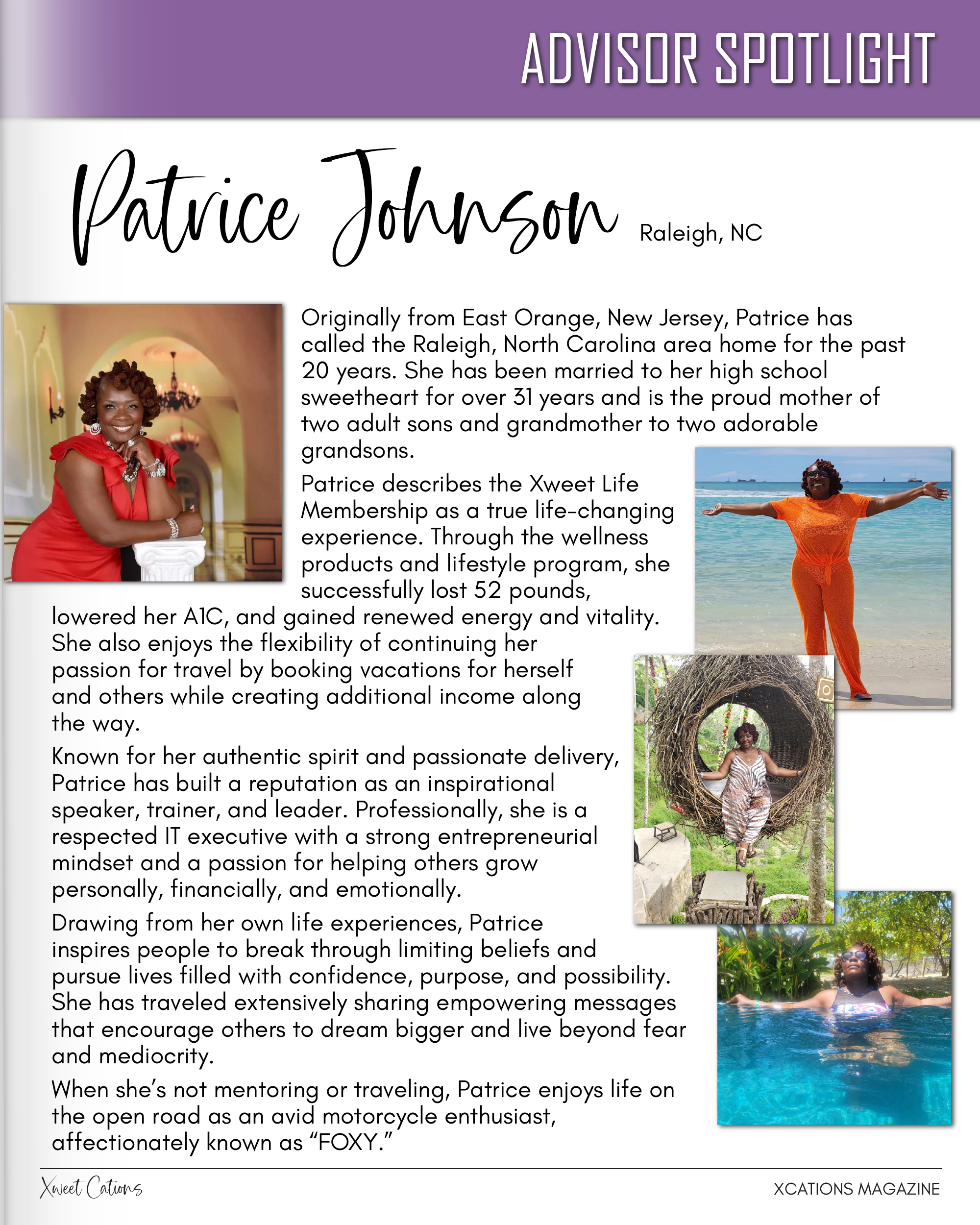 Xcations Mag Patrice Johnson